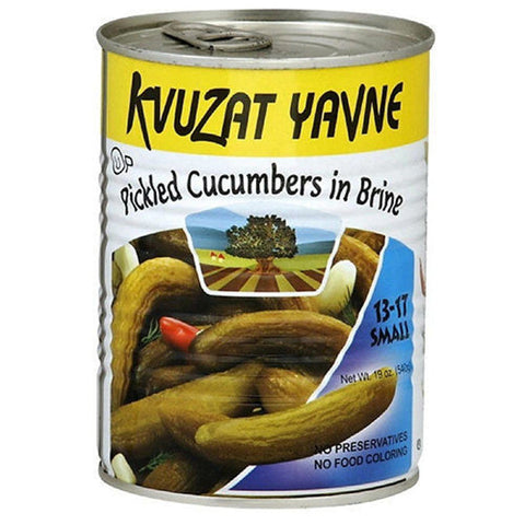 Kvuzat Yavne Cucumber Brine 13-17 Small Retail 12 Pack  19 oz