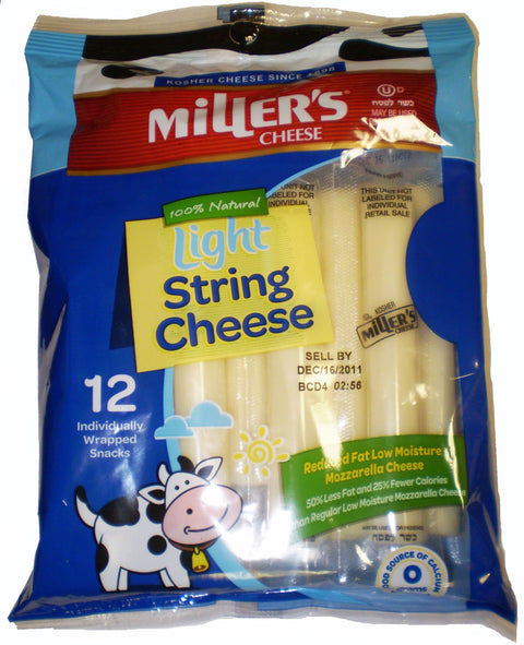 Millers String Cheese Light 12 Pack 12 oz