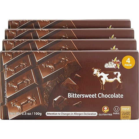 Elite Dark Chocolate Bar (3.5oz x 4 Pack)