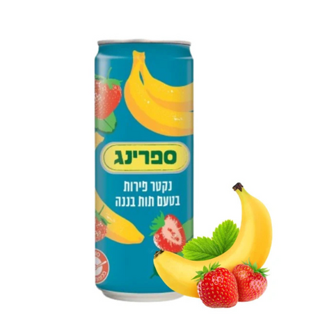 Spring Nectar Strawberry Banana Cans 24 Pack