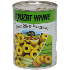 Green Olives Sliced Rings 12 Pack