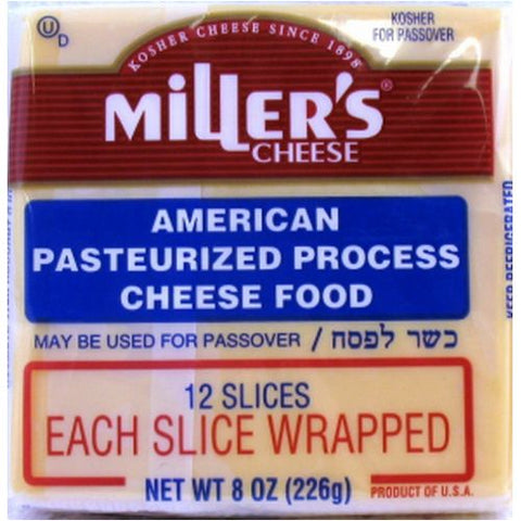 Millers American Cheese Color 12 Pack  8 oz